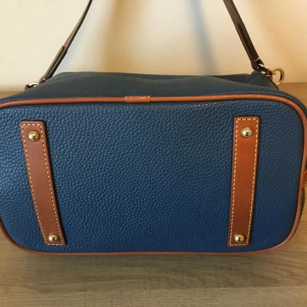 Dooney & Bourke Pebble Grain Camden Hobo Shoulder Bag Navy Blue NWOT - Picture 8 of 12